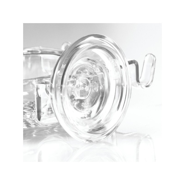 InterDesign / Мыльница с держателем для мыла, зубных щеток и бритв Rain на присоске пластиковая (100878)