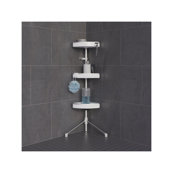 BETTER LIVING / Полка угловая HIRISE для душевой кабины 3-х ярусная (101191)