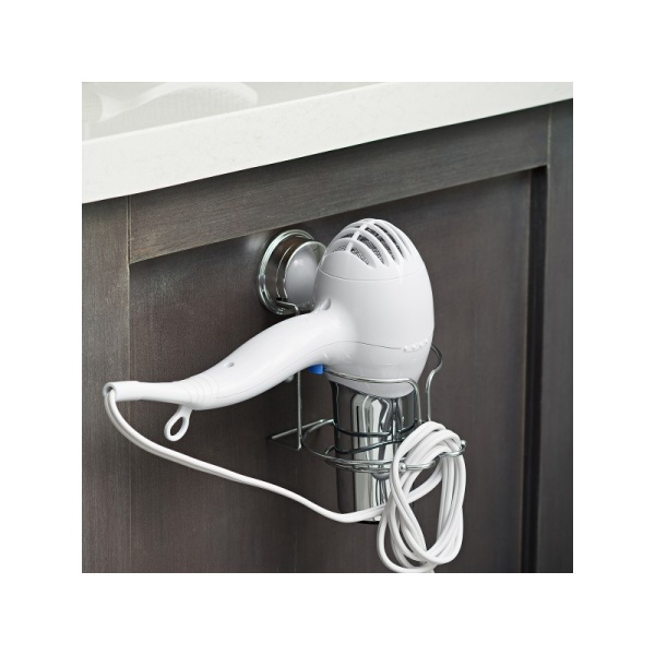 BETTER LIVING / Держатель для фена STICK \'N LOCK + KROMA настенный хромированная сталь (101028)  BETTER LIVING / Держатель для фена STICK \'N LOCK + KROMA настенный хромированная сталь (101028)