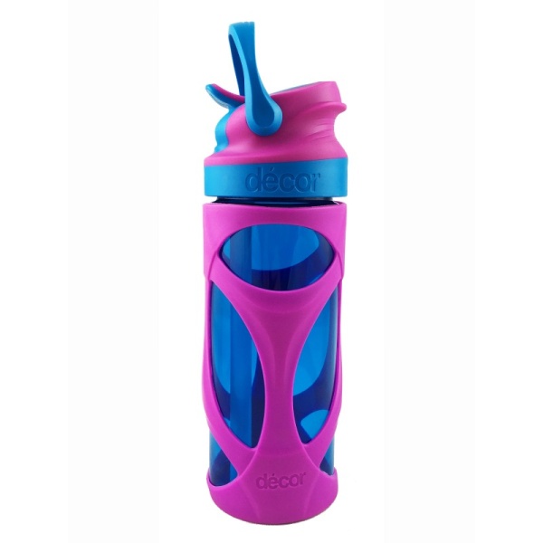 DECOR / БУТЫЛКА ТРИТАН YOUTH ENDURO СИЛИК.РУКАВЕ 450МЛ ФУКСИЯ,СИНИЙ (101137) DECOR / БУТЫЛКА ТРИТАН YOUTH ENDURO СИЛИК.РУКАВЕ 450МЛ ФУКСИЯ,СИНИЙ (101137)