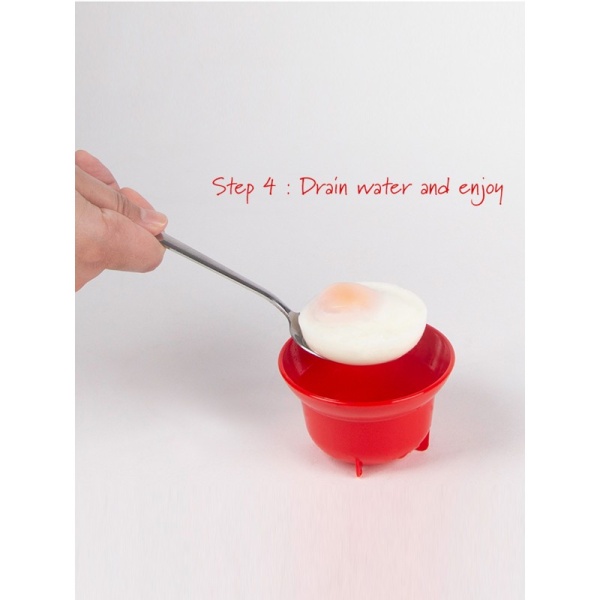 DECOR / Контейнер пищевой PREMIUM STEAM EGG POACHER для приготовления яиц-пашот в СВЧ (101075)