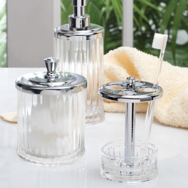 InterDesign / Баночка для хранения ватных палочек Alston (100638)