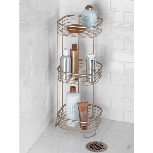 InterDesign / Полка трехъярусная Forma для ванной комнаты стальная (100840) InterDesign / Полка трехъярусная Forma для ванной комнаты стальная (100840)