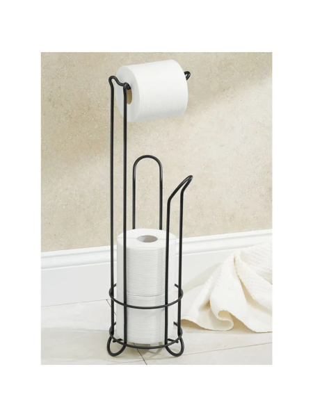Держатель для туалетной бумаги Classico напольный стальной черный матовый (101605)