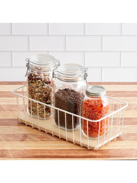 Корзина Wire & Paulownia Wood 40.6х20.3х12.7см (101568)