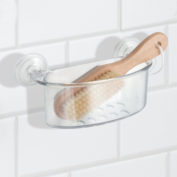 InterDesign / Корзина в ванную на присоске Power Lock малая (100052) InterDesign / Корзина в ванную на присоске Power Lock малая (100052)