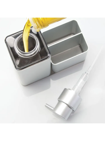 Дозатор для жидкого мыла Metro с держателем для губки 384мл (101593)