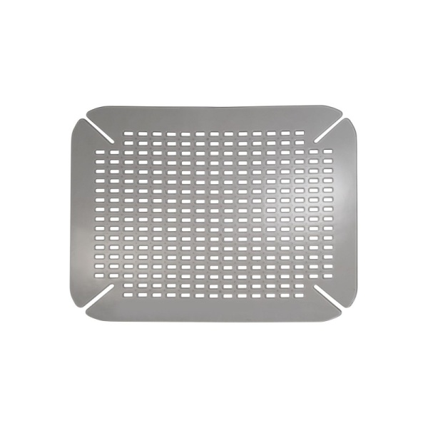 InterDesign / Коврик для раковины Contour графит пластик 35.5х40.6см (100859)
