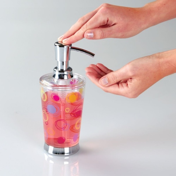 InterDesign / Диспенсер для жидкого мыла мыльные пузыри пластик/хром (100144)