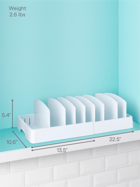 Органайзер Storalid для хранения крышек настраиваемый 26.8х34.3-57.1х13.7см (101524)