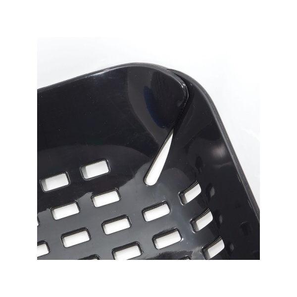 InterDesign / Коврик для раковины Contour черный пластик 35.5х40.6см (100811)