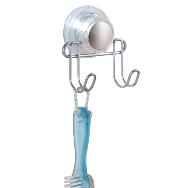 InterDesign / Двойной крючок на присоске Turn-N-Lock (100651) InterDesign / Двойной крючок на присоске Turn-N-Lock (100651)