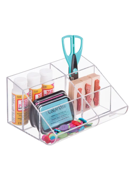 Органайзер Clarity для косметики, канцелярии 6 секций 21,5x17,5x11,5 см (100766)
