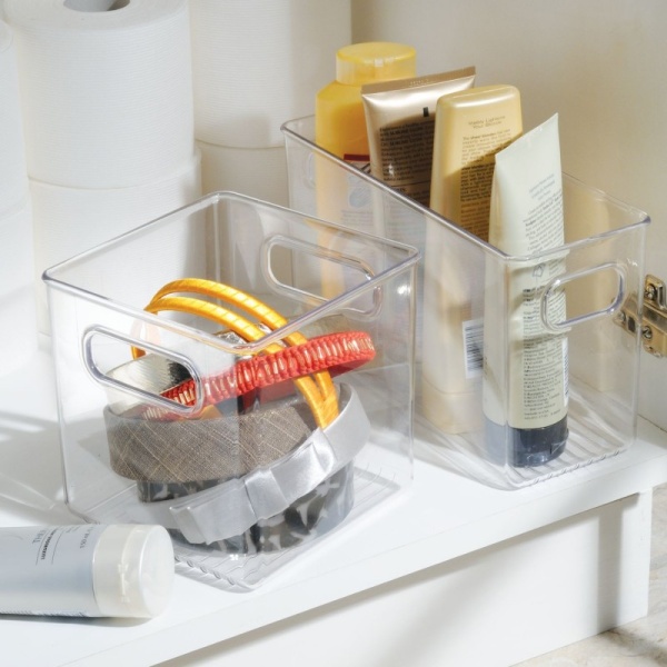 InterDesign / Корзина для хранения в ваной Linus квадратная - Размер : 15 х 15 х 15 см (100715) InterDesign / Корзина для хранения в ваной Linus квадратная - Размер : 15 х 15 х 15 см (100715)