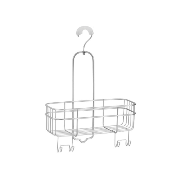 InterDesign / Полка для ванной комнаты Euro подвесная на поворотном крючке стальная (100831)