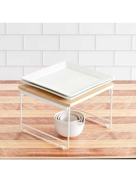 Полка Wire & Paulownia Wood 25.4х25.4х18см (101582)