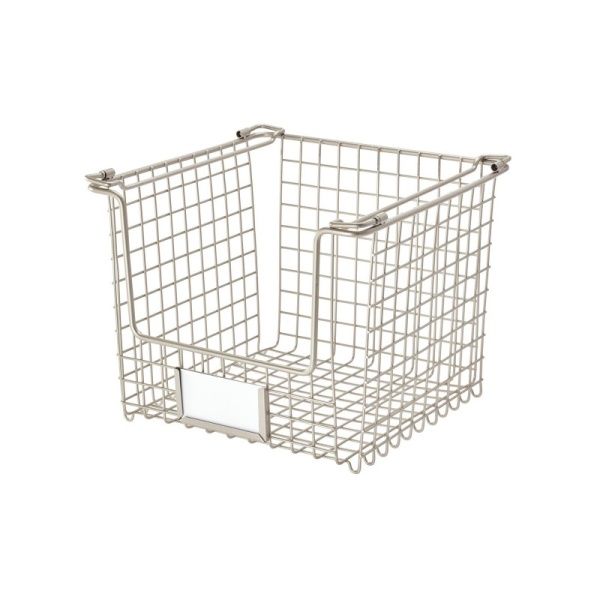 InterDesign / Корзина для хранения Classico с боковыми ручками 25.4х25.4 см стальная (100850) InterDesign / Корзина для хранения Classico с боковыми ручками 25.4х25.4 см стальная (100850)