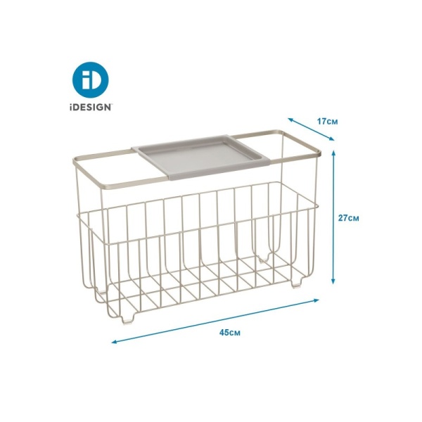 InterDesign / Полка для ванных принадлежностей EVERETT металл (101219)