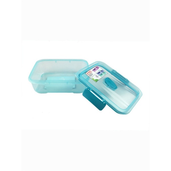 DECOR / Контейнер GO LUNCH BOX модульный прямоугольный с клапаном 800мл, бирюза (101164) DECOR / Контейнер GO LUNCH BOX модульный прямоугольный с клапаном 800мл, бирюза (101164)