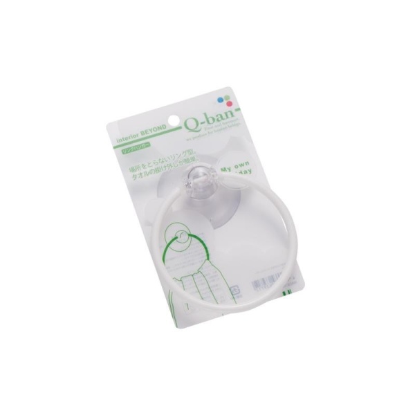 Yamada / Держатель для полотенца на присоске МОЛОЧНЫЙ (100294)