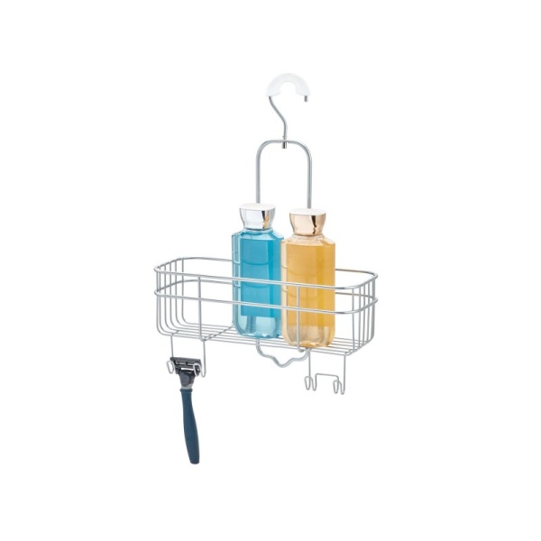 InterDesign / Полка для ванной комнаты Euro подвесная на поворотном крючке стальная (100831)