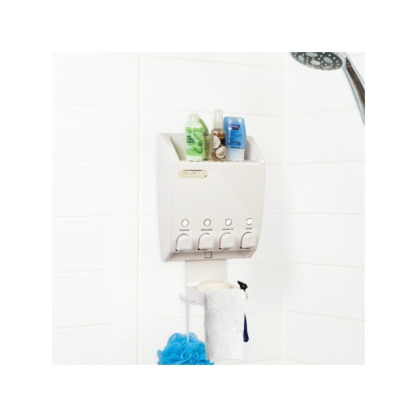 BETTER LIVING / Диспенсер для жидкого мыла, геля, шампуня, кондиционера ULTI-MATE 4-х камерный с мыльницей (101002)