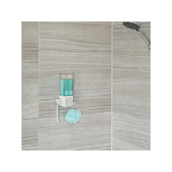 BETTER LIVING / Диспенсер для жидкого мыла, геля, шампуня, кондиционера CLEVER однокамерный 500мл белый (100977)