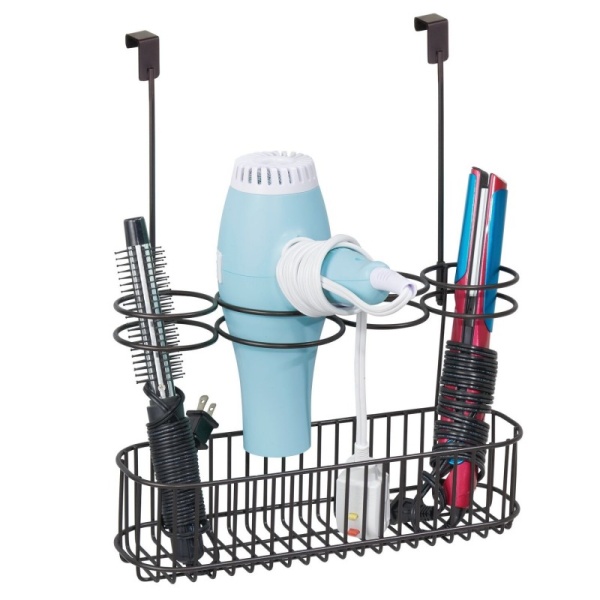 InterDesign / Органайзер Classico навесной для фена, аксессуаров для сушки и укладки волос бронзовый (101288)