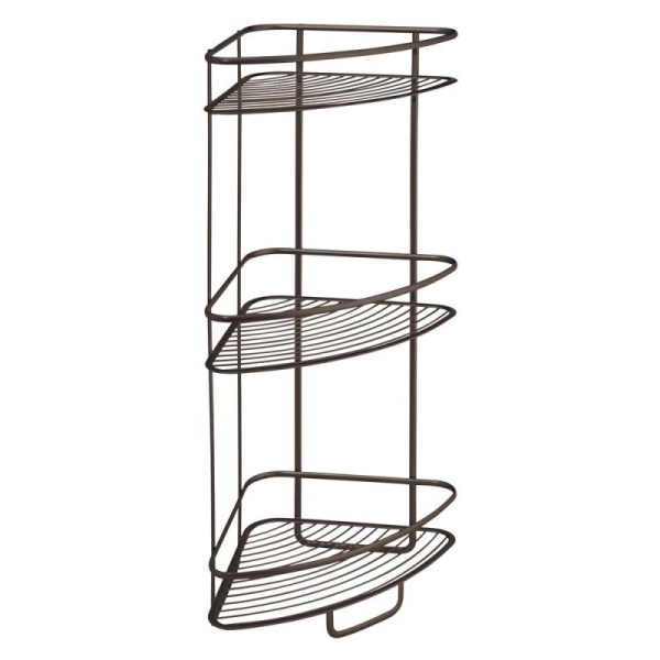 InterDesign / Полка угловая аксис тройная напольная 31х20х65 см бронза (100162)