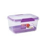 DECOR / Контейнер пищевой PREMIUM MATCH-UPS CLIPS со съемной решеткой прямоугольный фиолетовый 3л (101048) DECOR / Контейнер пищевой PREMIUM MATCH-UPS CLIPS со съемной решеткой прямоугольный фиолетовый 3л (101048)