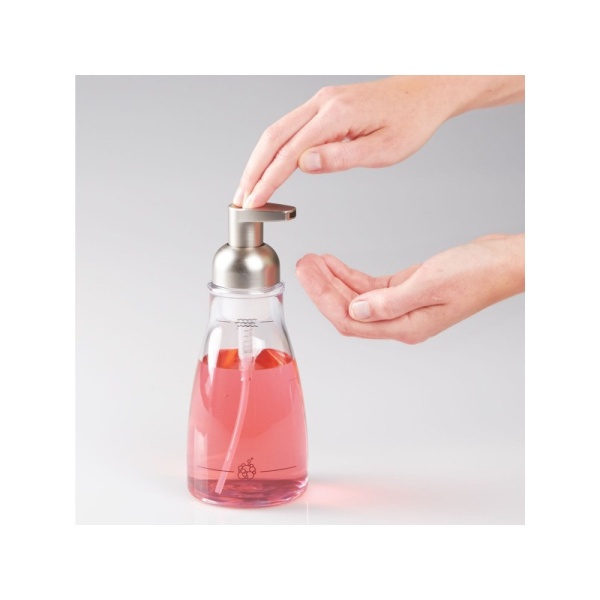 InterDesign / Диспенсер для жидкого мыла Foaming 412.5мл пластик/сталь (100822) InterDesign / Диспенсер для жидкого мыла Foaming 412.5мл пластик/сталь (100822)