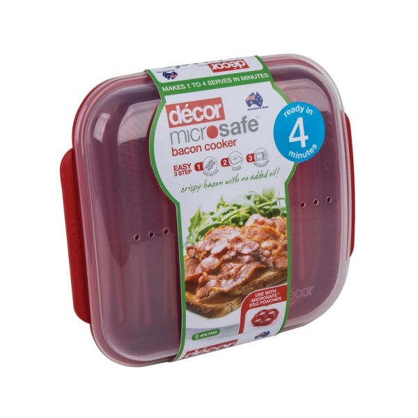 DECOR / Контейнер пищевой PREMIUM BACON COOKER для приготовления бекона в СВЧ (101076) DECOR / Контейнер пищевой PREMIUM BACON COOKER для приготовления бекона в СВЧ (101076)