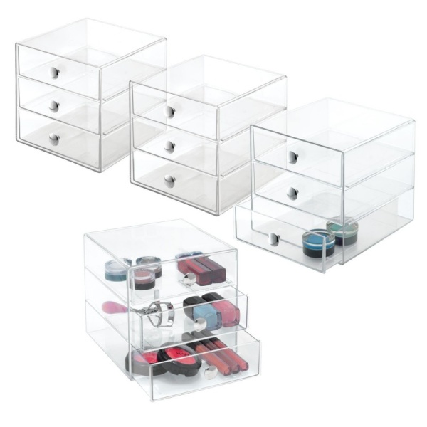 InterDesign / Большой органайзер с 3 выдвижными ящиками (100654)