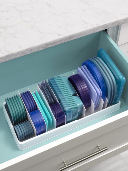 Органайзер Storalid для хранения крышек настраиваемый 26.8х34.3-57.1х13.7см (101524)