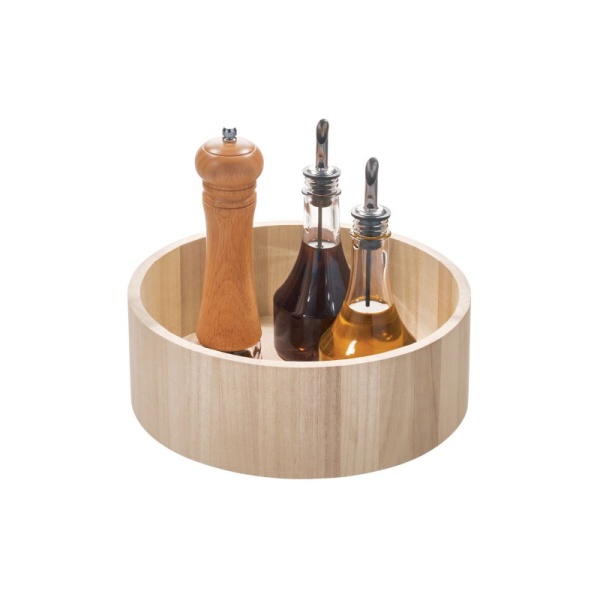 InterDesign / Органайзер вращающийся Natural 26.6х10 см дерево Павловния (101371)