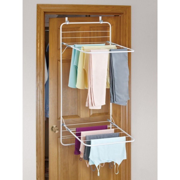 InterDesign / Сушилка для белья Brezio надверная стальная (100877)