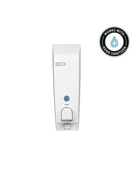 Дозатор для моющих средств CLASSIC механический настенный белый 430мл (101629)