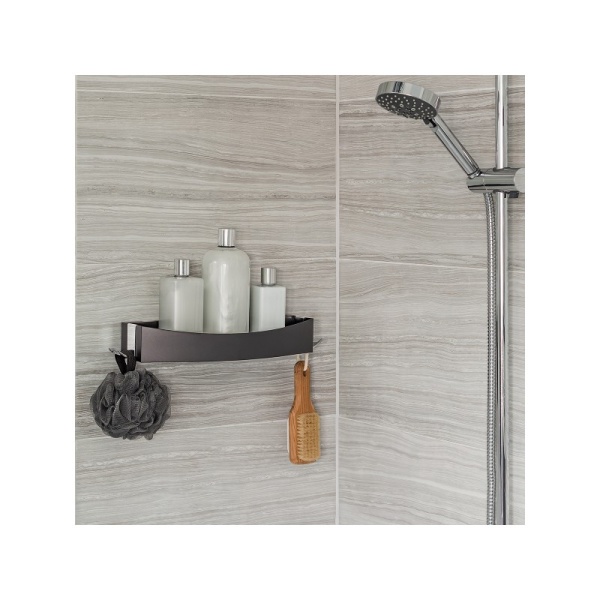 BETTER LIVING / Полка для душа CLEVER 35,6см черный (100984) BETTER LIVING / Полка для душа CLEVER 35,6см черный (100984)