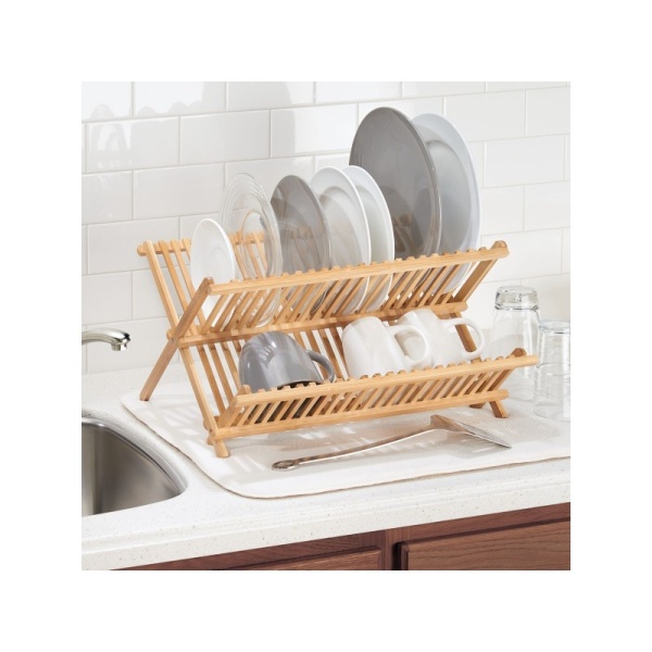 InterDesign / Сушка для посуды складная Formbu бамбуковая (100883) InterDesign / Сушка для посуды складная Formbu бамбуковая (100883)